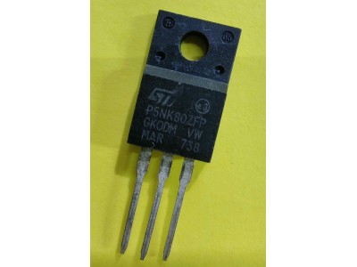 Зображення STP5NK80ZFP || транзистор TO-220 N-channel у категорії STP