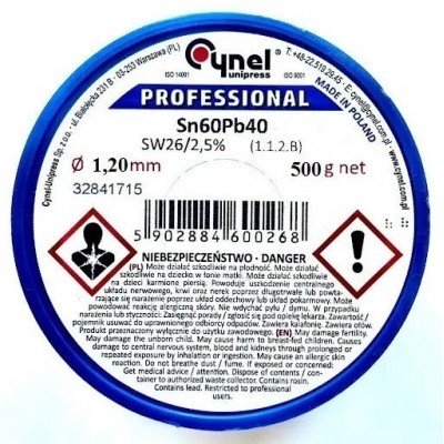 Зображення Припій Cynel 1.2mm || 500g у категорії