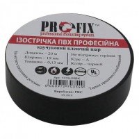 Ізострічка ProFix чорна || 0,13мм,*19мм,,20м,
