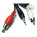 Зображення Шнур штекер 3.5 - RCA  1.2m у категорії Штекер 3.5