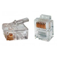 Штекер 6p6c RJ-12 Штекер 6p6c RJ-12