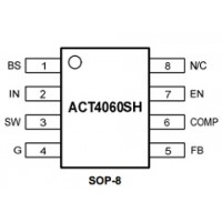 Мікросхема ACT4060SH-T || DC-DC перетворювач SOP-8