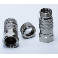 Штекер F для кабеля # 6.5х26 герметичний латунь Штекер F для кабеля # 6.5х26 герметичний латунь