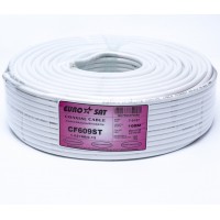Кабель ТВ RG-6+96/6.8 EUROSAT (100m) білий Кабель ТВ RG-6+96/6.8 EUROSAT (100m) білий