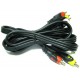 Шнур 3RCA / 3RCA (1.8m) HQ