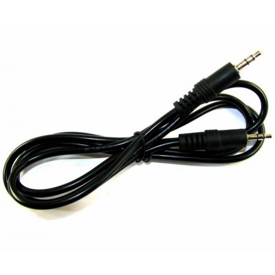 Зображення Шнур штекер 3.5 стерео - штекер 3.5 стерео 4.0мм чорний 1.2 метра у категорії Штекер 3.5
