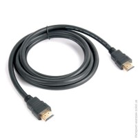 Кабель HDMI GOLD V-1,4 діам ( 6мм) чорний 0.8м.