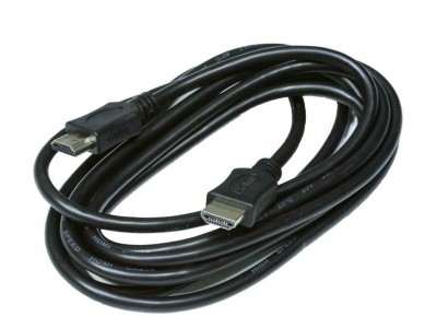 Кабель HDMI - HDMI GOLD V-1.4 діам 6.0 мм чорний 3 метри