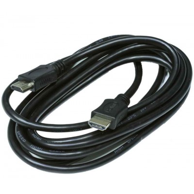 Зображення Кабель HDMI - HDMI GOLD V-1.4 діам 6.0 мм чорний 3 метри у категорії Hdmi