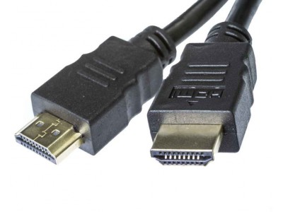 Кабель HDMI - HDMI  V-1.4 діам ( 6мм) + фільтр чорний 1м.