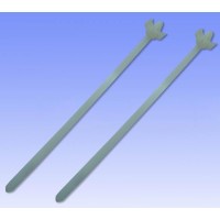 Хомут з дюбелем 120*3,2 (білий) (100шт.)