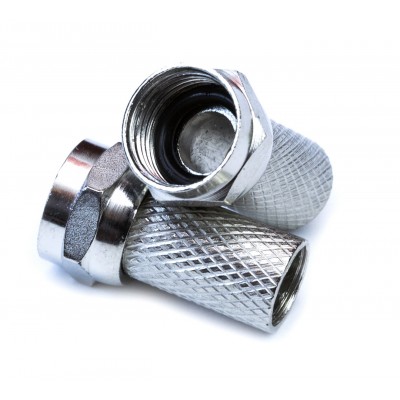 Зображення Штекер F для кабеля  # 6.6х20  цинк герметичний у категорії F - роз'єми