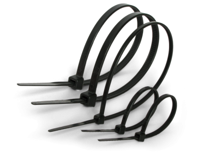 Зображення Стяжки нейлонові 80х3.0 мм чорні у категорії Стяжки, хомути