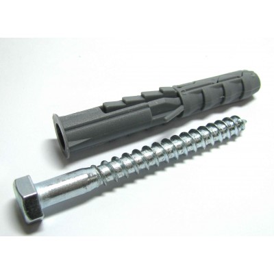 Зображення Дюбель 12х160 + шуруп у категорії Дюбеля, болти