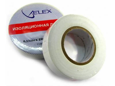 Зображення Ізострічка ELEX біла (25м) у категорії ІЗОСТРІЧКА