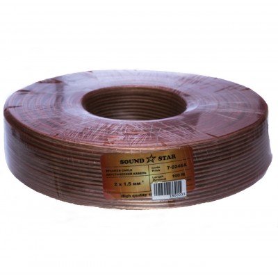 Зображення Кабель акустичний 2х1.50 прозорий (CCA) у категорії АКУСТИЧНИЙ КАБЕЛЬ