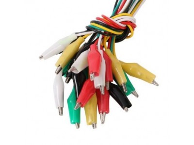 Зображення Крокодил L=50 (білий) у категорії ЗАЖИМИ КРОКОДИЛИ