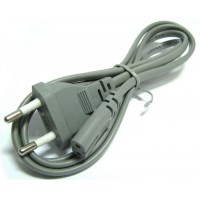 Шнур мережевий HQ сірий 2х0.75mm 1.8 метра