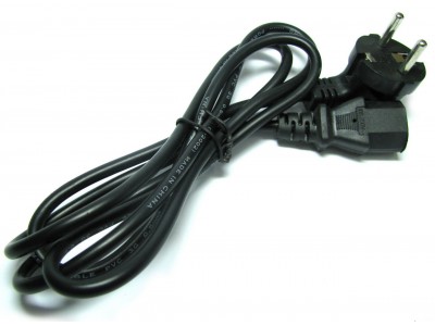 Зображення Шнур мережевий комп'ютер 3.0m 3x0.75mm чорний у категорії Мережеві