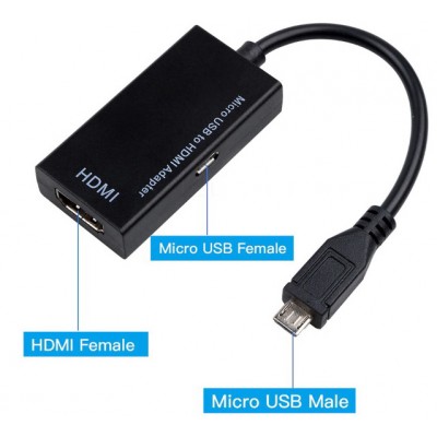 Зображення Адаптор MHL USB to HDMI TV Signal (1080p) у категорії МОДУЛЯТОРИ HDMI