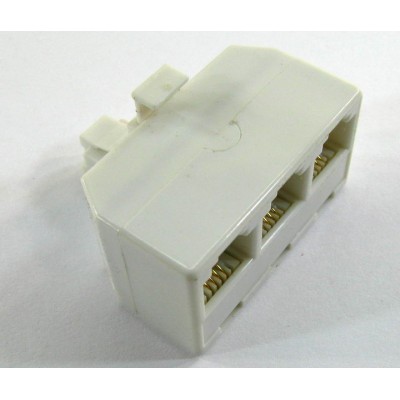 Перехідник штекер RJ11 - 3 гнізда RJ11 , код: 3108003 у категорії RJ11 - ПЕРЕХІДНИКИ – Купити зараз! Зображення Перехідник штекер RJ11 - 3 гнізда RJ11 у категорії RJ11 - ПЕРЕХІДНИКИ