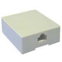 Розетка Інтернет х1 (8P8C) наружня / під гайку