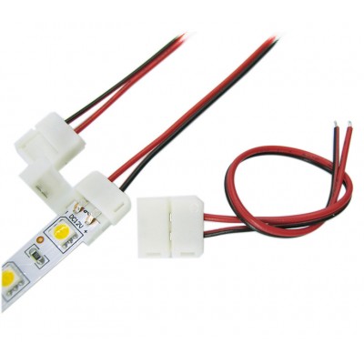 Зображення Роз'єм з'єднувальний 5630 (без пайки) 10mm 2pin у категорії Світлодіодні стрічки