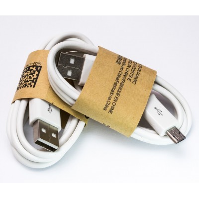 Зображення Шнур micro USB Samsung CA-101 long білий 1метр у категорії Шнур Micro USB