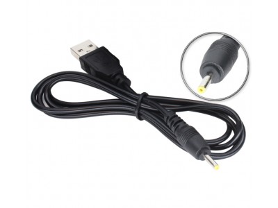 Зображення Шнур USB (шт.А - DCx2.5х0.7мм), , діам.-3,0мм, чорний, 0.8м у категорії USB