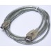 Шнур гніздо USB A - штекер mini USB 5pin v2.0 5.0mm прозорий