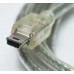 Зображення Шнур гніздо USB A - штекер mini USB 5pin v2.0 5.0mm прозорий у категорії Шнур mini USB
