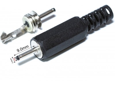 Штекер DC 0.6х2.0mm х 9.0mm