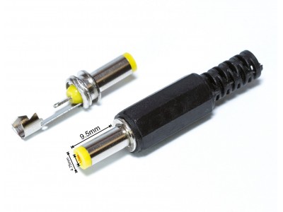 Зображення Штекер DC 1.7x4.8mm х 9.5mm у категорії Штекер DC