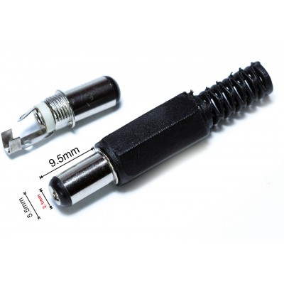 Зображення Штекер DC/2.1*5.5mm х 9.5mm у категорії Штекер DC