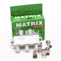 Сплітер SP-004 Matrix 5-1000MHz (прохідний) 4 ТВ Сплітер SP-004 Matrix 5-1000MHz (прохідний) 4 ТВ