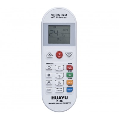 Зображення K-3E || Універсальний пульт для кондиціонера у категорії УНІВЕРСАЛЬНІ ПУЛЬТИ ДО КОНДИЦІОНЕРІВ