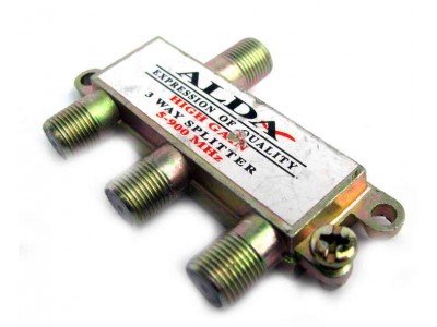 Зображення Сплітер Alda 5-1000MHz (прохідний) 3 ТВ у категорії Пасивні