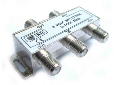 Зображення Сплітер 657D 5-1000MHz (прохідний) 4 ТВ у категорії Пасивні