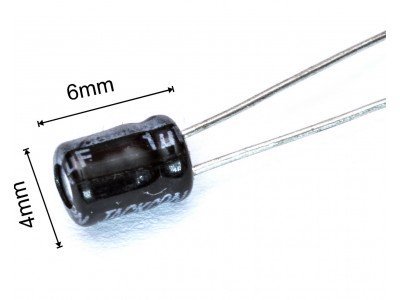 Зображення Конденсатор 1мкф*50в*105С /(4*6) JACSON у категорії КОНДЕНСАТОРИ