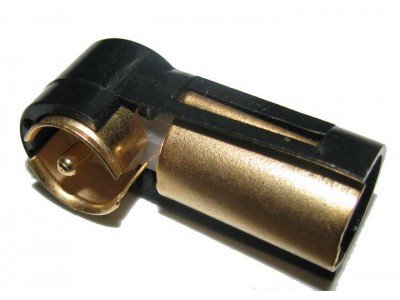 Зображення Перехідник штекер Blaupunkt - гніздо антена кутовий GOLD у категорії Автомобільні перехідники