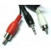 Шнур штекер 3.5 - RCA  1.2m