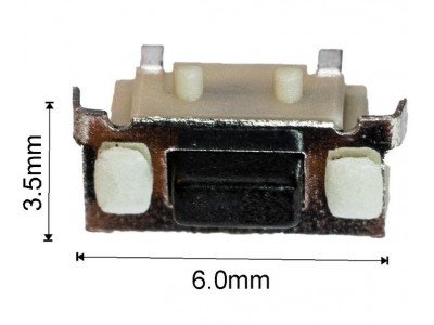 Зображення Мікрик 3x6x3.5 mm у категорії МІКРИКИ, ПЕРЕМИКАЧІ