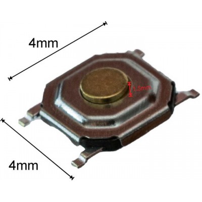 Зображення Мікрик 4х4х1.5mm у категорії МІКРИКИ, ПЕРЕМИКАЧІ