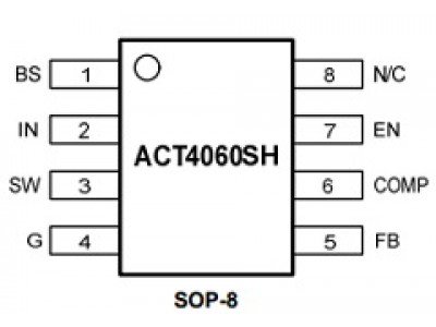Зображення Мікросхема ACT4060SH-T || DC-DC перетворювач SOP-8 у категорії ACT