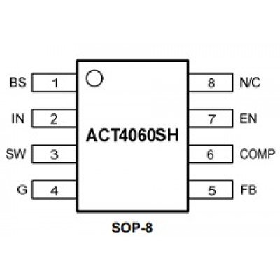 Зображення Мікросхема ACT4060SH-T || DC-DC перетворювач SOP-8 у категорії ACT