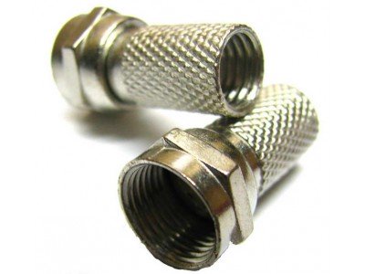 Зображення Штекер F для кабеля  # 6.5х20 цинк у категорії F - роз'єми