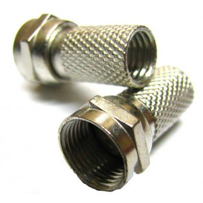 Зображення Штекер F для кабеля  # 6.5х20 цинк у категорії F - роз'єми