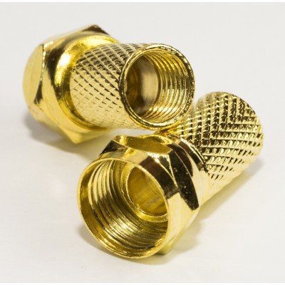 Зображення Штекер F для кабеля  # 6.5х20 gold латунь у категорії F - роз'єми