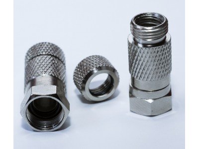 Зображення Штекер F для кабеля  # 6.5х26 герметичний латунь у категорії F - роз'єми