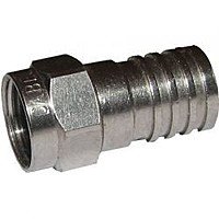 Штекер F для кабеля RG-6, обтискний Штекер F для кабеля RG-6, обтискний